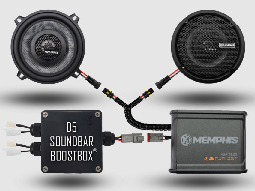 D5 150W 2 Speaker System + Soundbar BoostBox®