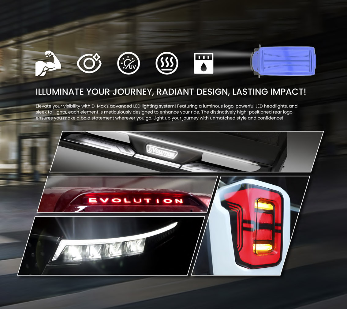 Evolution EV golf cart lights