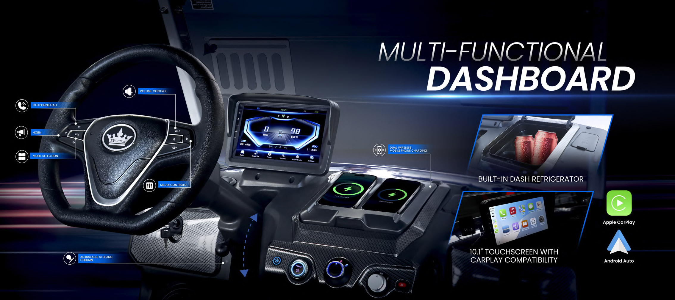 Evolution EV golf cart technology