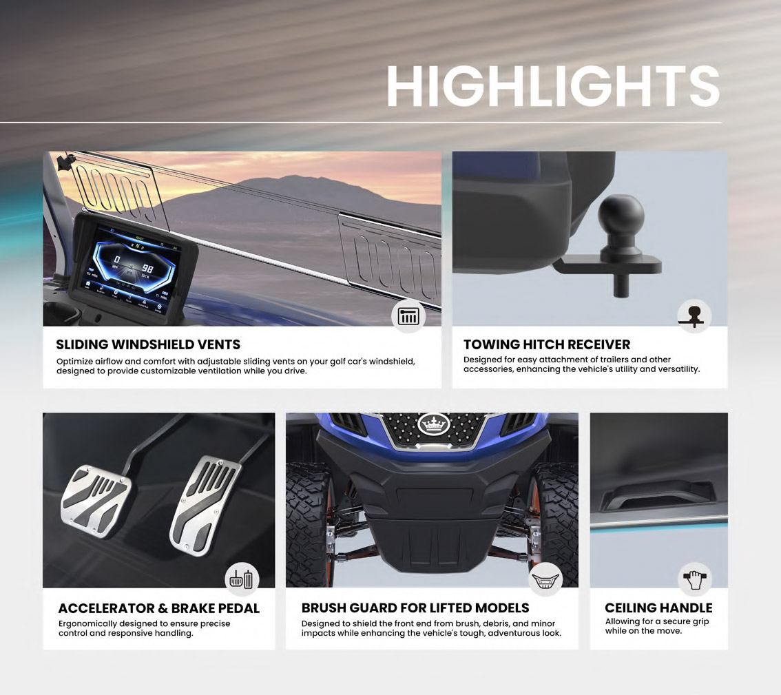 Evolution EV golf cart option